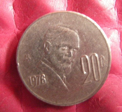 Moeda 20 Centavos Mexico 1976 Frete R$8