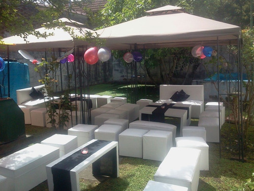 Imagen 7 de 10 de Alquiler De Livings, Puff, Gazebos, Carpas, Tambores Bebidas