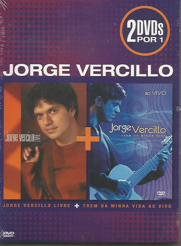 Dvd Jorge Vercillo - Livre + Trem Da Minha Vida Ao Vivo