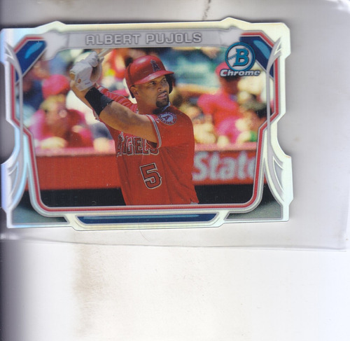 2014 Bowman Chrome Mini Refractor Die Cut Albert Pujols /150