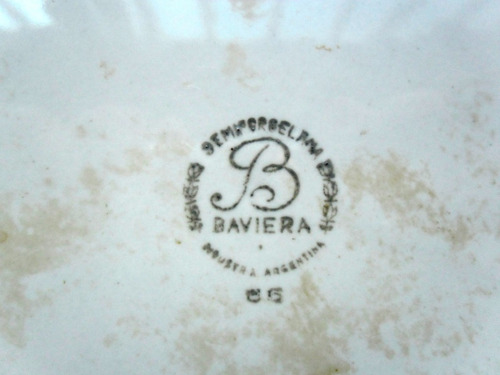 #24. Plato De Porcelana Con Imagen De Un Pez