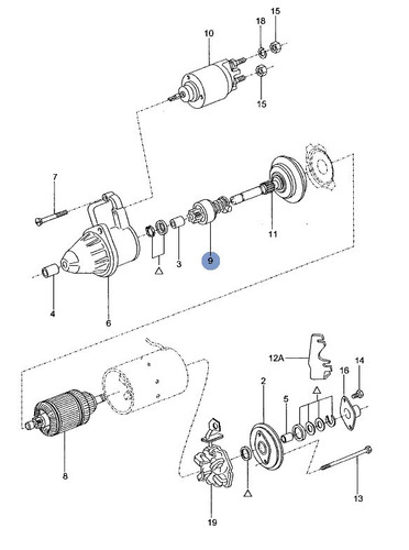 Imagen 5 de 6 de Bendix Arranque Para Volkswagen Y Audi