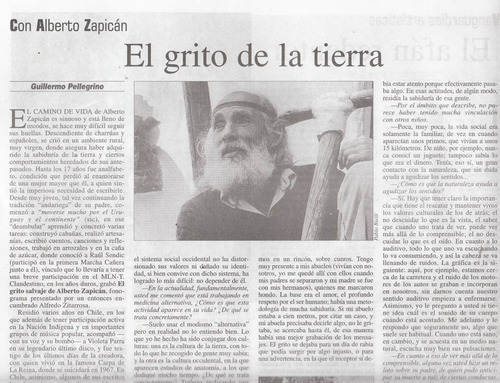 Uruguay Folklore Entrevista Alberto Zapican Pellegrino 2001