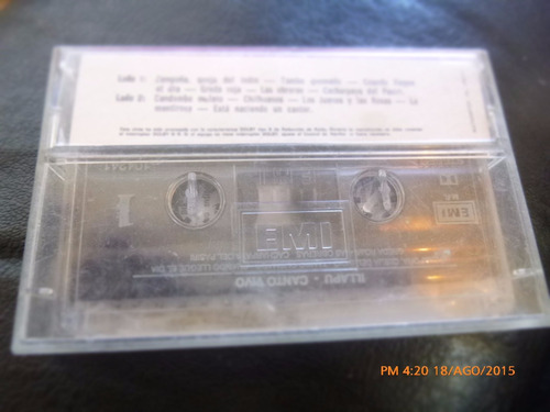 Cassette De Illapu Canto Vivo -- Emi (218