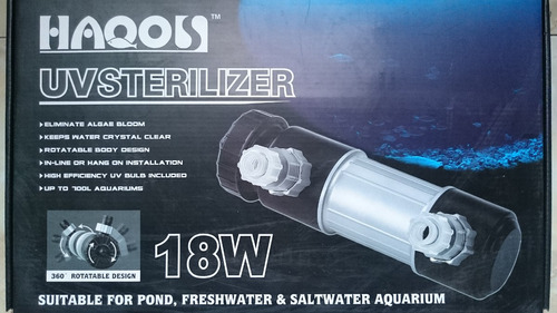 Esterilizador Uv 18w Hasta 700 Litros Cristaliza El Agua