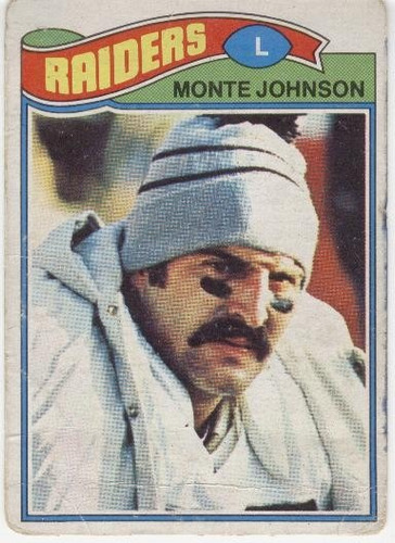 1977 Topps Mexican Monte Johnson Raiders De Oakland # 77
