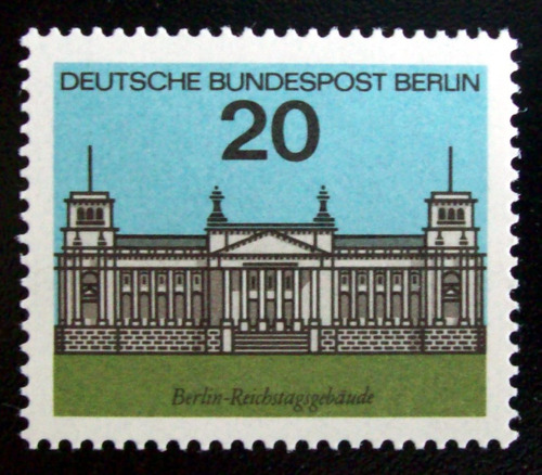 Alemania Berlín, Sello Mi. 236 Edif Reichstag 64 Mint L5464