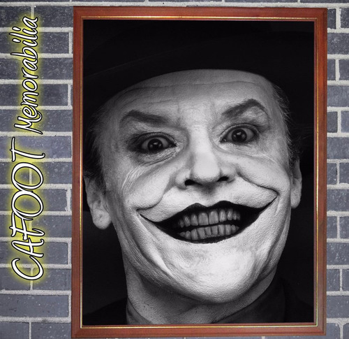 Jack Nicholson Guasón Joker Batman Poster Enmarcado P Colgar