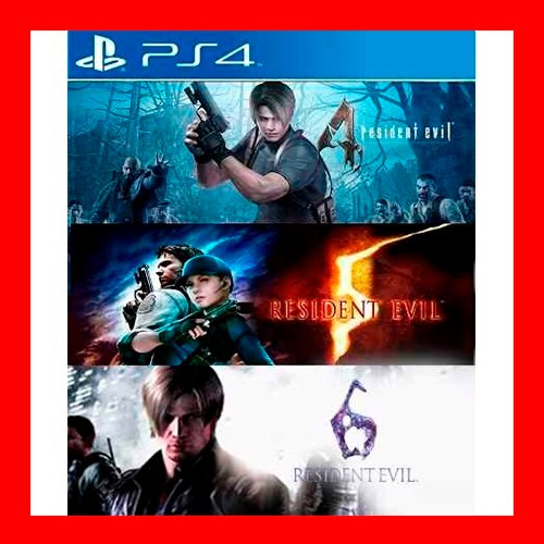 3 En 1 Resident Evil Triple Pack 4,5,6 Ps4 Primaria