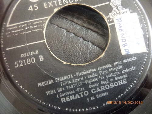 Vinilo Single De Renato Carosone- Pequeña Serenat( S114