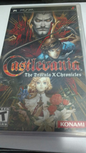 Caixa+manual Castlevania The Dracula X Chonicles Psp