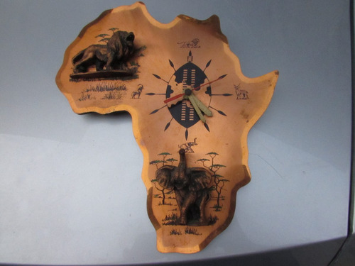 Relógio De Parede;relógio Artesanal;africa