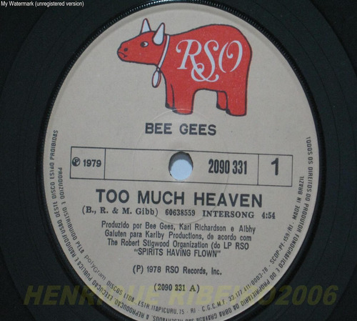 Bee Gees Compacto Too Much Heaven