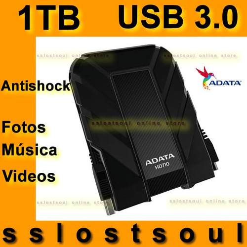 1tb Adata Hd710 Disco Duro Externo Usb 3.0 Antishock Nuevo