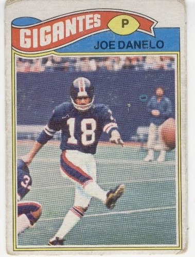 1977 Topps Mexican Joe Danelo Gigantes De Nueva York