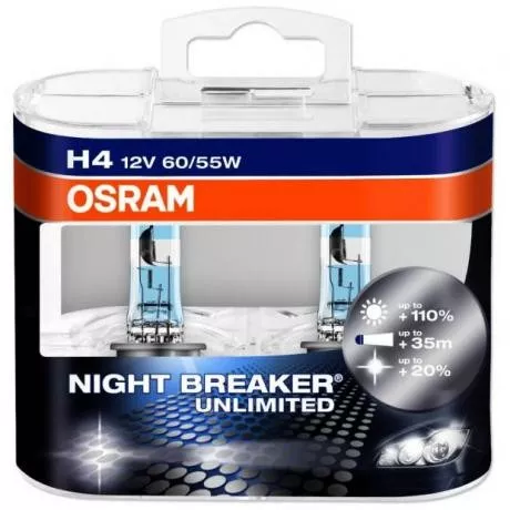 Lampara H4 Osram Night Breaker Unlimited 12v 60/55w Germany