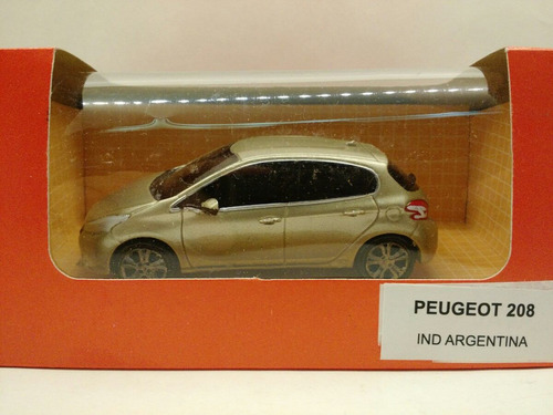 Peugeot 208 Auto De Resina No Rueda 1:43 Milouhobbies Ar030