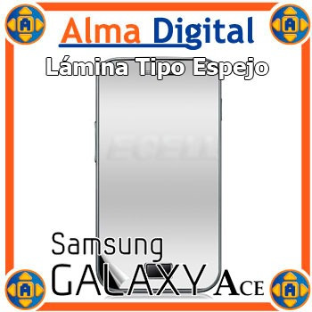 Imagen 1 de 2 de Lamina Protector Pantalla Espejo Samsung S5830 Ace