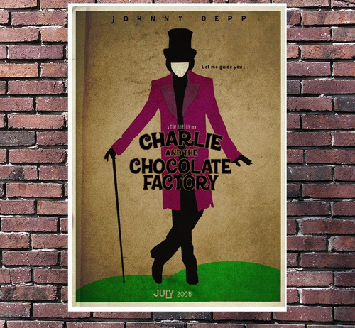 Poster Exclusivo Filme Fabrica Chocolate Willy Wonka - 30x42