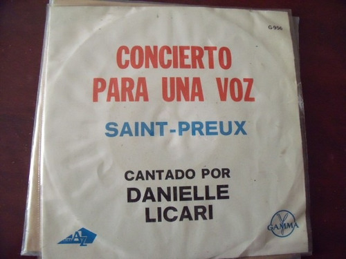 Ep Danielle Licari, Concierto Para Una Voz