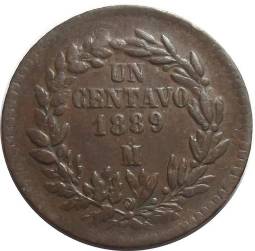 1 Centavo 1889 Mo República Mexicana