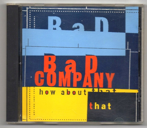 Bad Company How About That Single Cd 2 Tracks Usa 1992