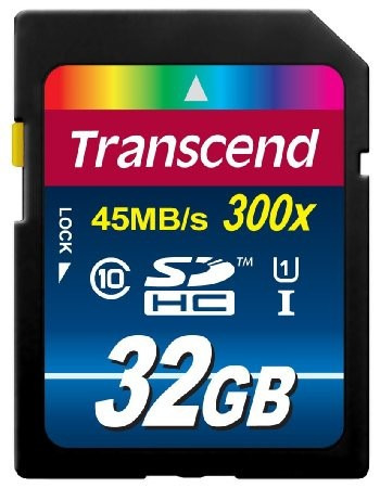Memoria Transcend Sdhc 32 Gb Clase 10 - 300x + Envío Gratis