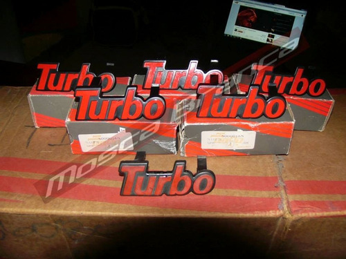 Emblema Turbo Da Grade Tempra Turbo Uno Turbo Original Novo