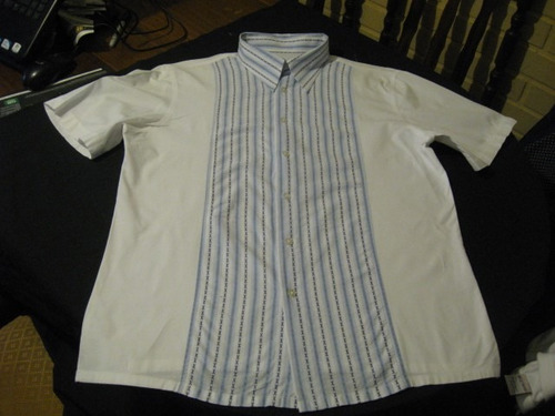 Camisa Guayabera Cubavera Exclusiva American Blue Talla L