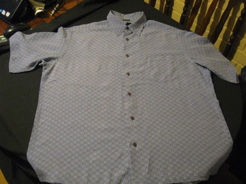 Camisa, Guayabera Caribeña De Seda Claiborne Talla L