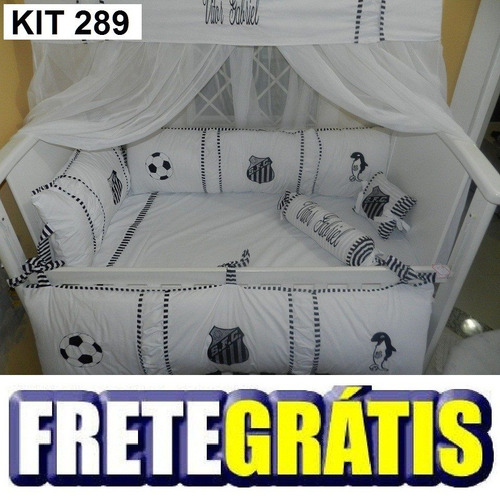 Kit Berço Personalizado 10 Pçs Times De Futebol