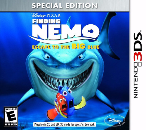 Jogo Desenho Procurando Nemo Peixe Disney Nintendo 3ds Novo