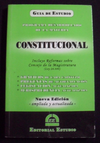 Programa Desarrollado De La Materia Constitucional Piñel