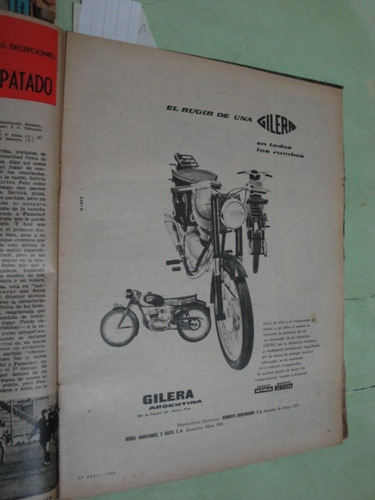 Publicidad Moto Gilera Año 1960