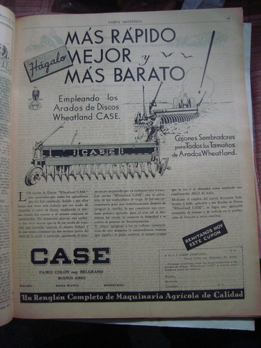 Cliping Case Arado D Disco Publicidad Propaganda 34 X 27 Cm