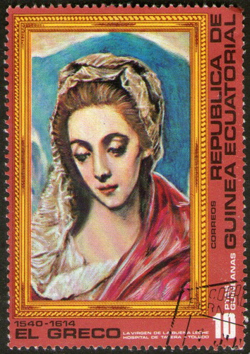 Guinea Ecuatorial Sello Usado Pintura El Greco Año 1976