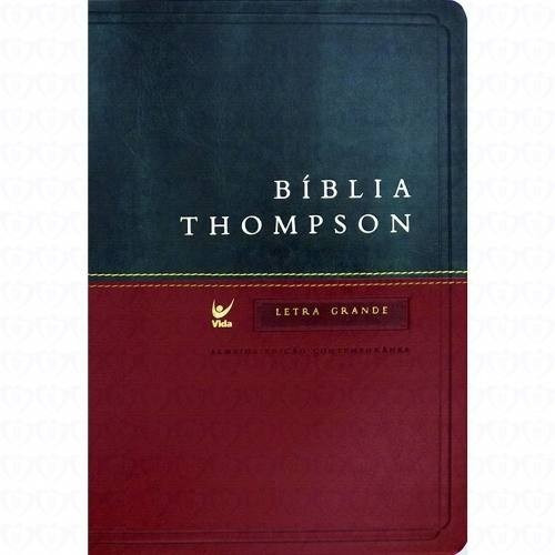 Bíblia De Estudo Thompson Letra Grande - Verde Vermelha