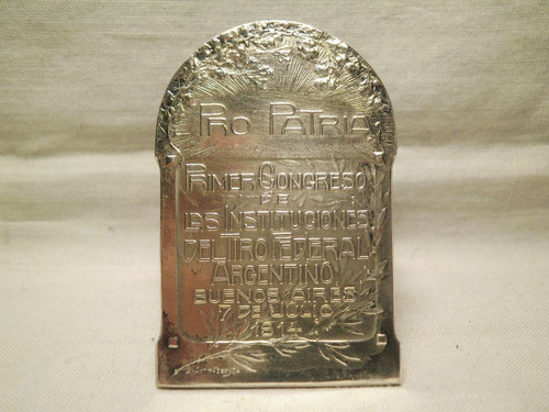 Medalla Pro Patria Tiro Federal 1914