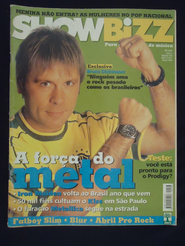 Revista Showbizz - Bruce Dickinson Do Iron Maiden