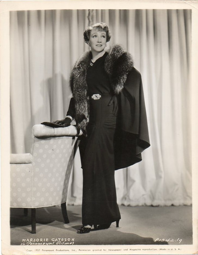 Foto Original Marjorie Gateson Paramount Pictures 1937