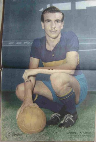 El Grafico Año 1957 Con Lamina Color Boca Juniors Angelillo