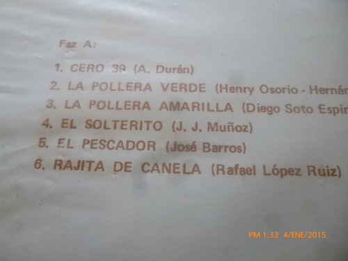 Vinilo Lp De La Salsa -- Salir A Bai Tiburon A La Vista(u676