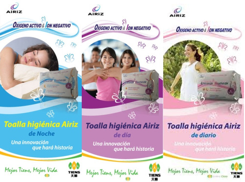 Toallas Higiénicas Airiz Terapeútica Protectores Sanitario