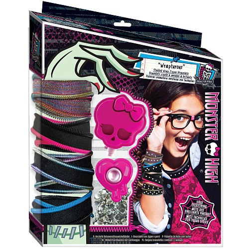 Monster High Cremallera Stud Wrap Pulseras