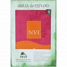 Bíblia De Estudo Nvi - Capa Luxo - Rosa