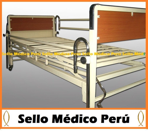 Cama Clínica + 2 Manivelas + Sin Colchon +ruedas Nueº