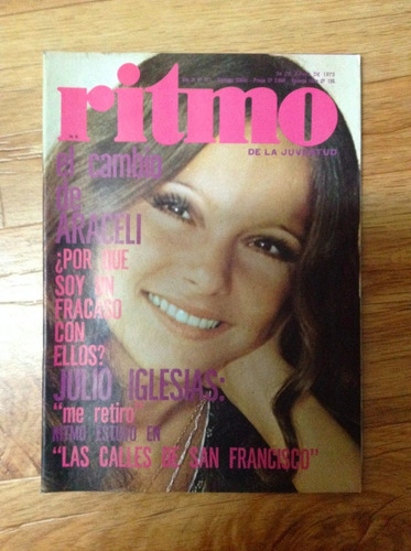 Revista Ritmo Araceli Nº511, Jun 1975 Julio Iglesias Araceli