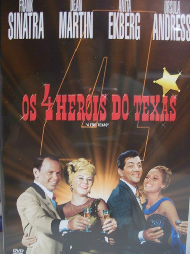 Dvd - Os 4 Heróis Do Texas - Charles Bronson / Sinatra