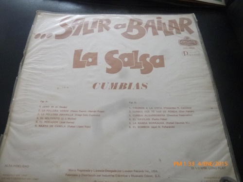 Vinilo Lp De La Salsa -- Salir A Bai Tiburon A La Vista(u676