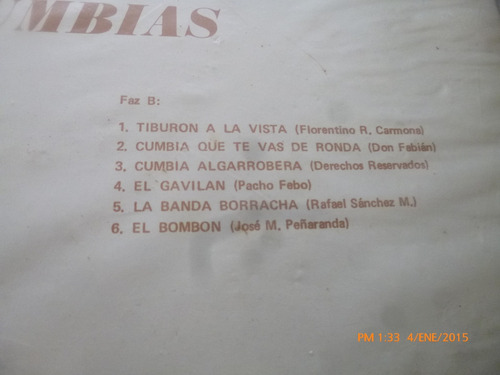 Vinilo Lp De La Salsa -- Salir A Bai Tiburon A La Vista(u676
